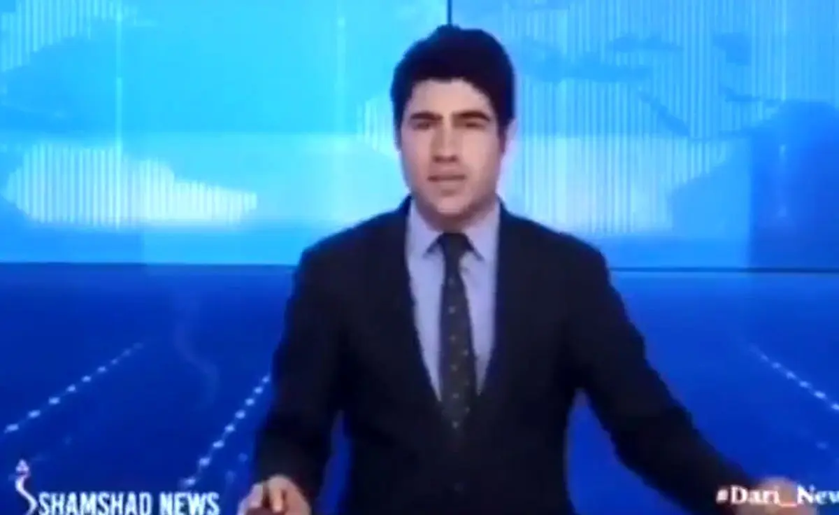 (ویدئو) لحظه تلخ بغض مجری روی آنتن زنده تلویزیون
