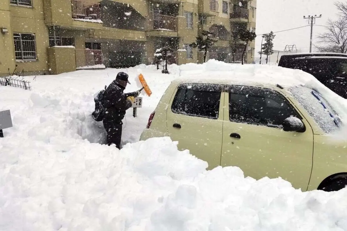 برف سنگین ۱۴ کشته در ژاپن برجای گذاشت