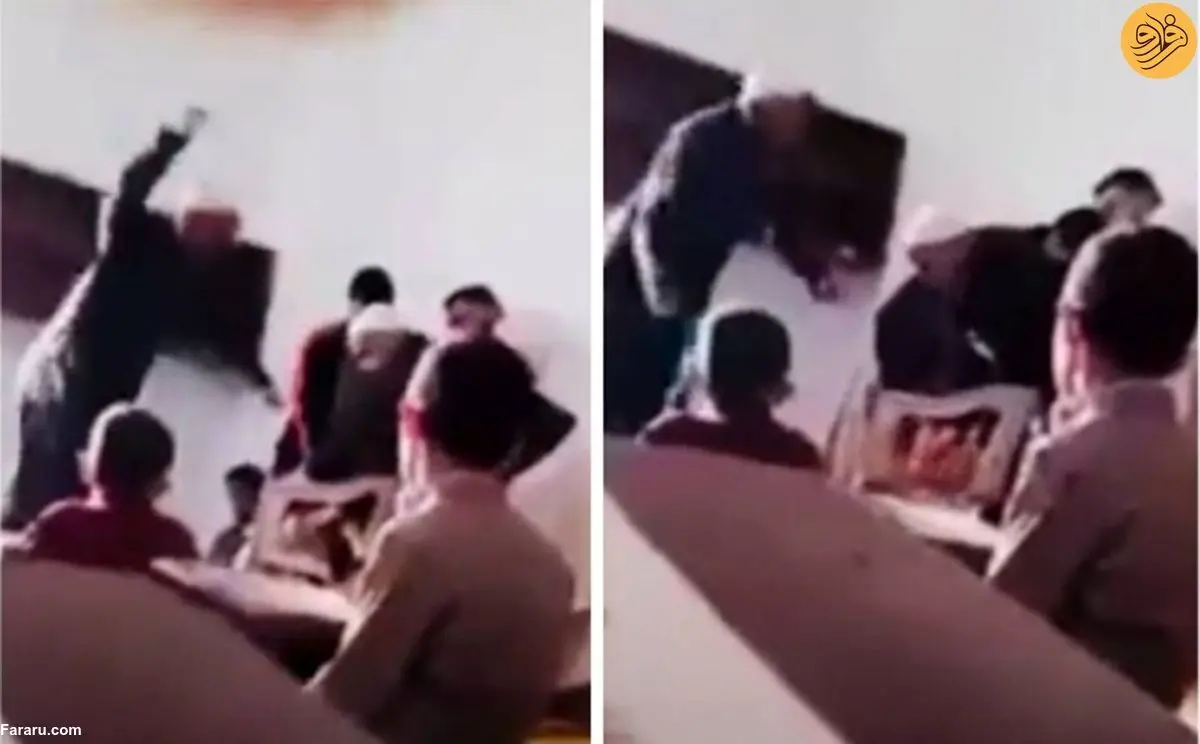 (ویدئو) معلم حفظ قرآن یک دانش آموز را شلاق زد!