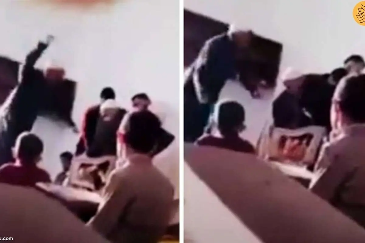 (ویدئو) معلم حفظ قرآن یک دانش آموز را شلاق زد!