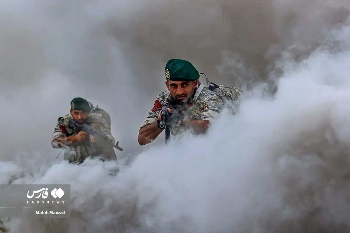 (تصاویر) عملیات تاخت آب خاکی و بیچینگ در رزمایش ذوالفقار