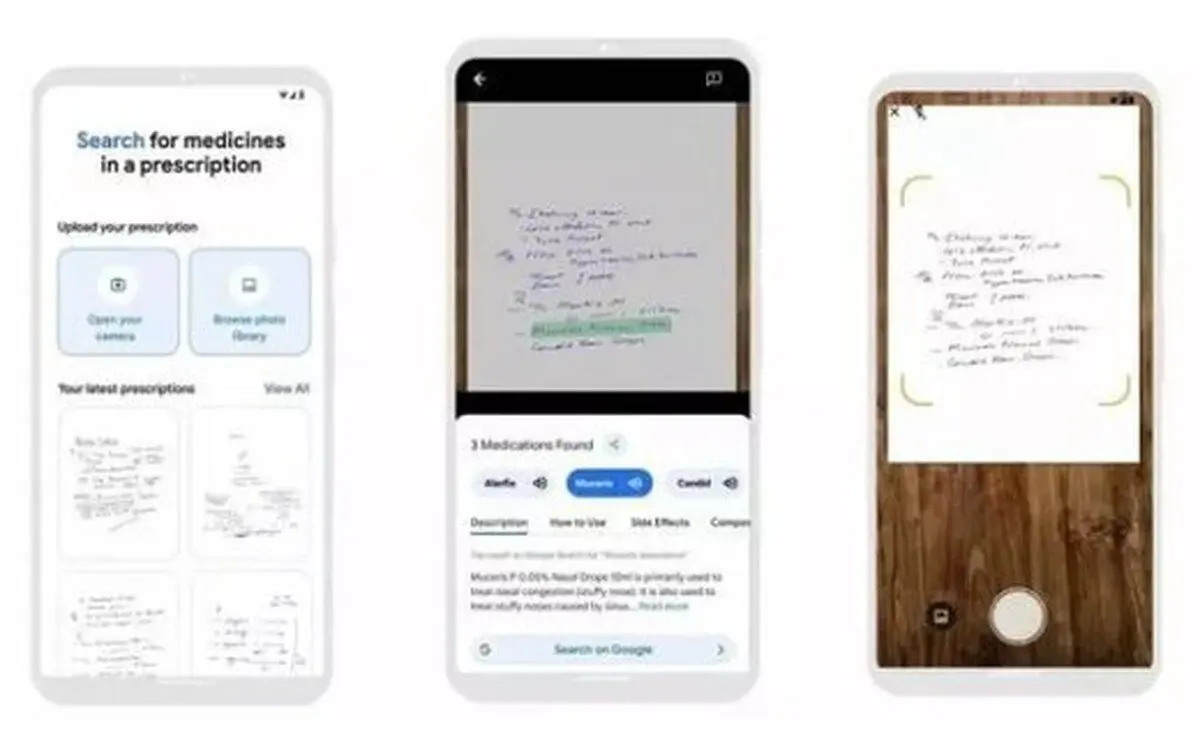 (عکس) گوگل مشکل خواندن دست‌خط بد دکتر‌ها را حل کرد