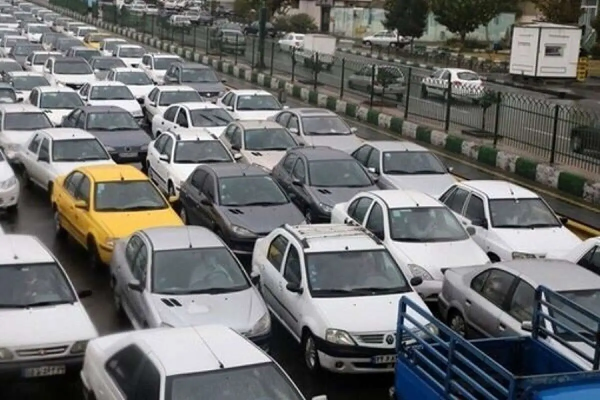 ترافیک سنگین در محور چالوس