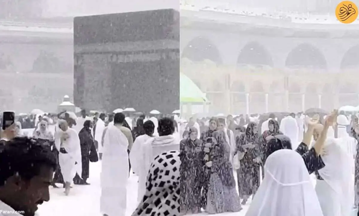 (ویدئو) بارش برف در خانه خدا دروغ است!
