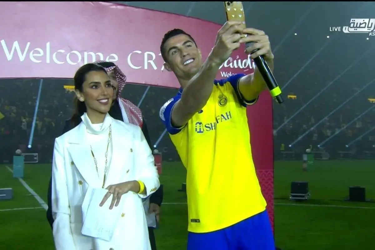 (ویدیو) سوتی عجیب و خنده‌دار کریستیانو رونالدو در عربستان