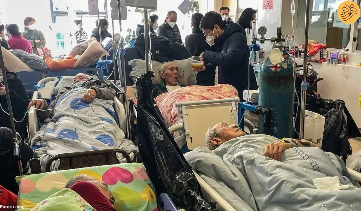 (ویدئو) بیمارستان شانگهای مملو از افراد مبتلا به کرونا
