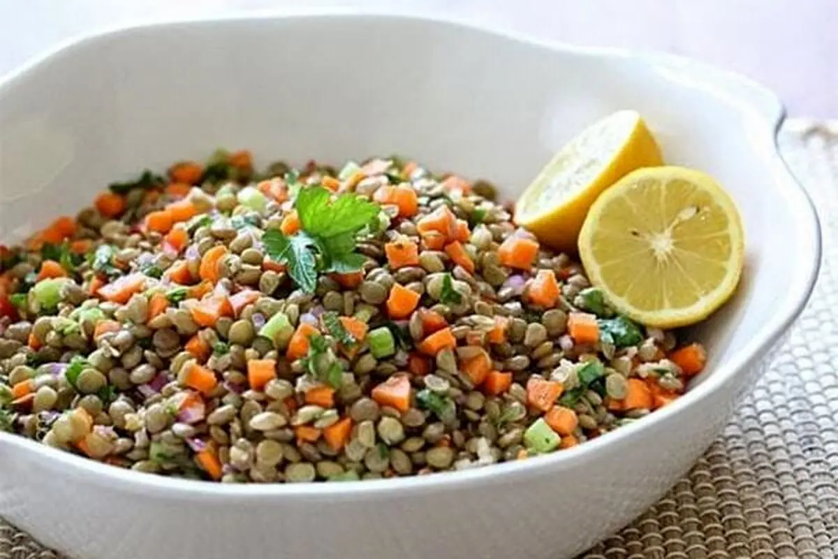 طرز تهیه سالاد عدس؛ یک پیش غذای مقوی