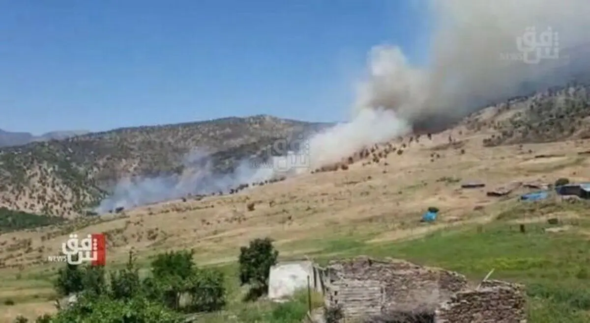 بمباران دهوک عراق توسط ترکیه