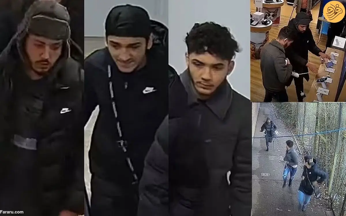 (ویدئو) سرقت چند موبایل توسط سه سارق از یک تسکو