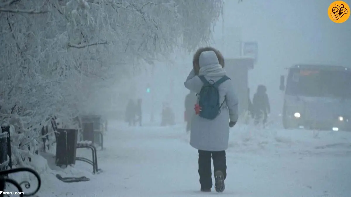 (ویدئو) سرمای منفی ۶۲ درجه!