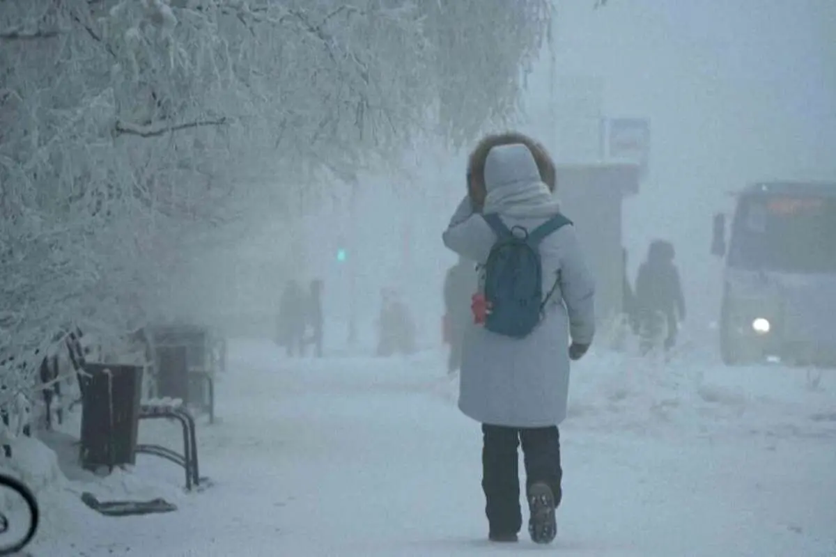 (ویدئو) سرمای منفی ۶۲ درجه!