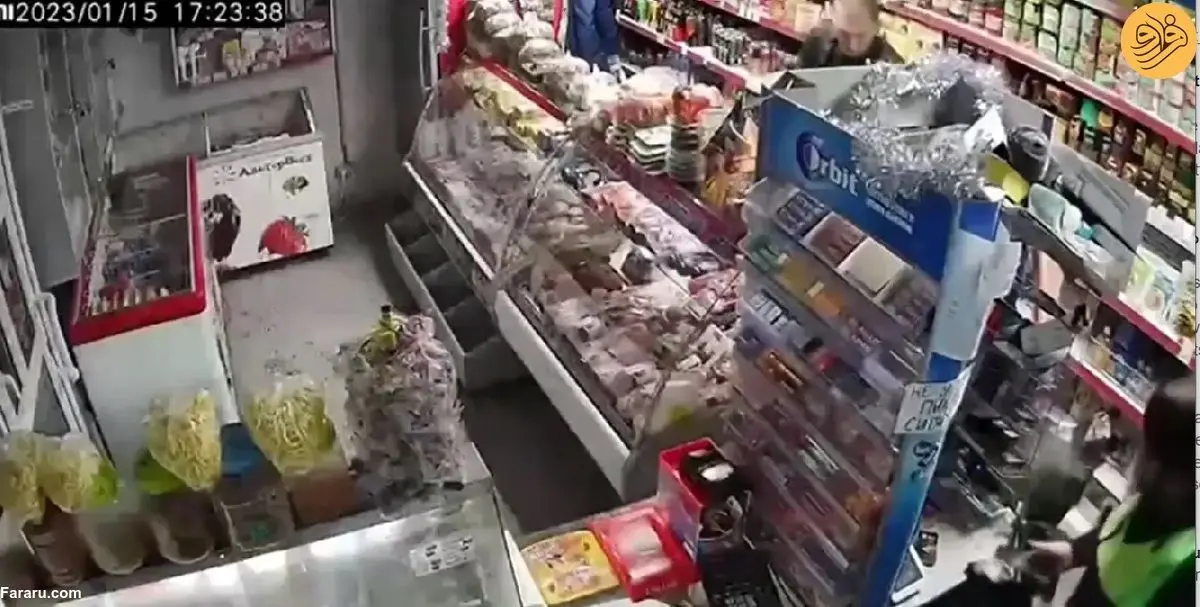 (ویدئو) تصادف شدید راننده مست با سوپرمارکت