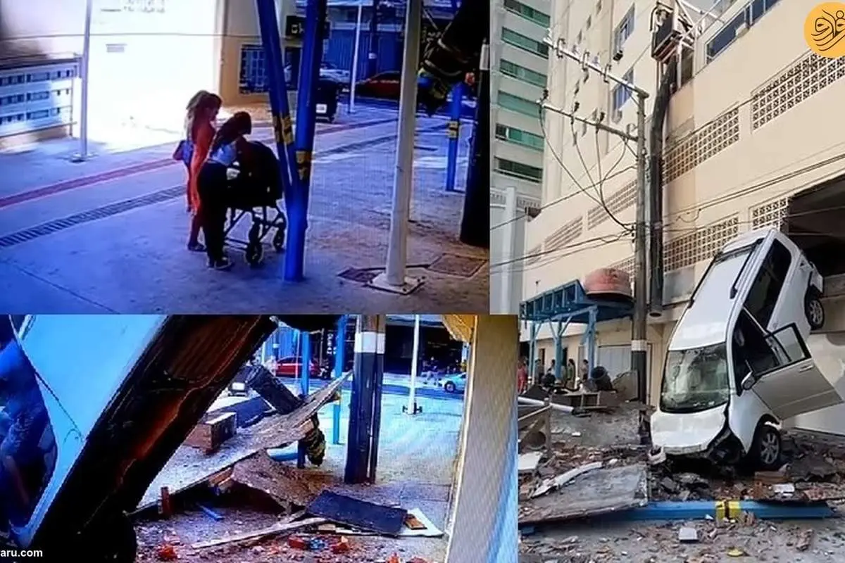 (ویدئو) فرار معجزهآسای سه زن و یک نوزاد از مرگ