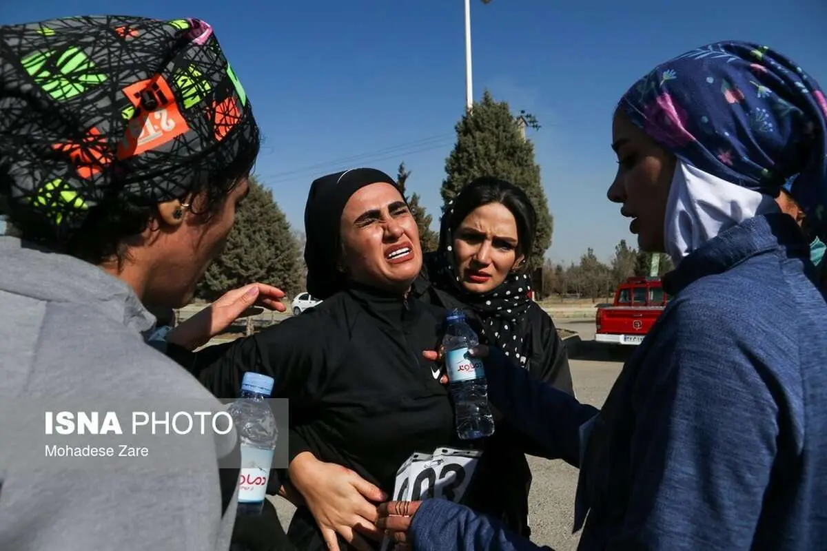 (تصاویر) اولین دوره مسابقات دو صحرانوردی بانوان در مشهد