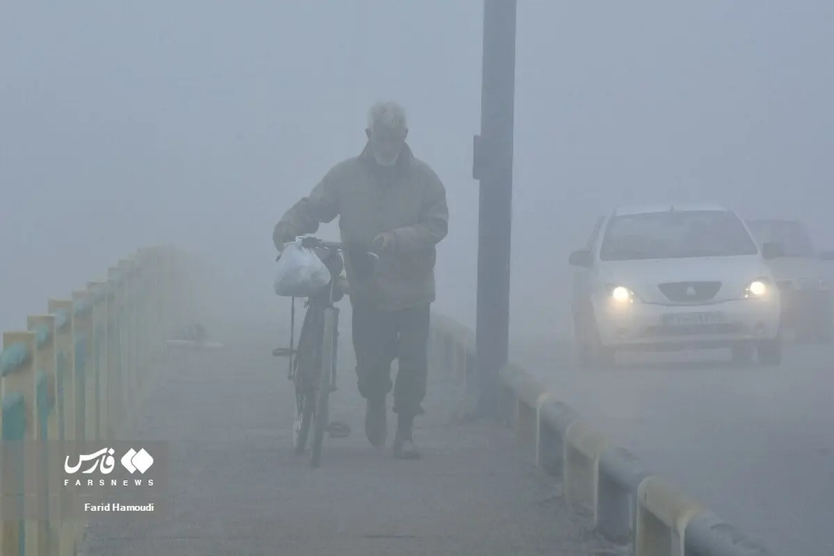 (تصاویر) پدیده مه گرفتگی صبحگاهی در آبادان و خرمشهر