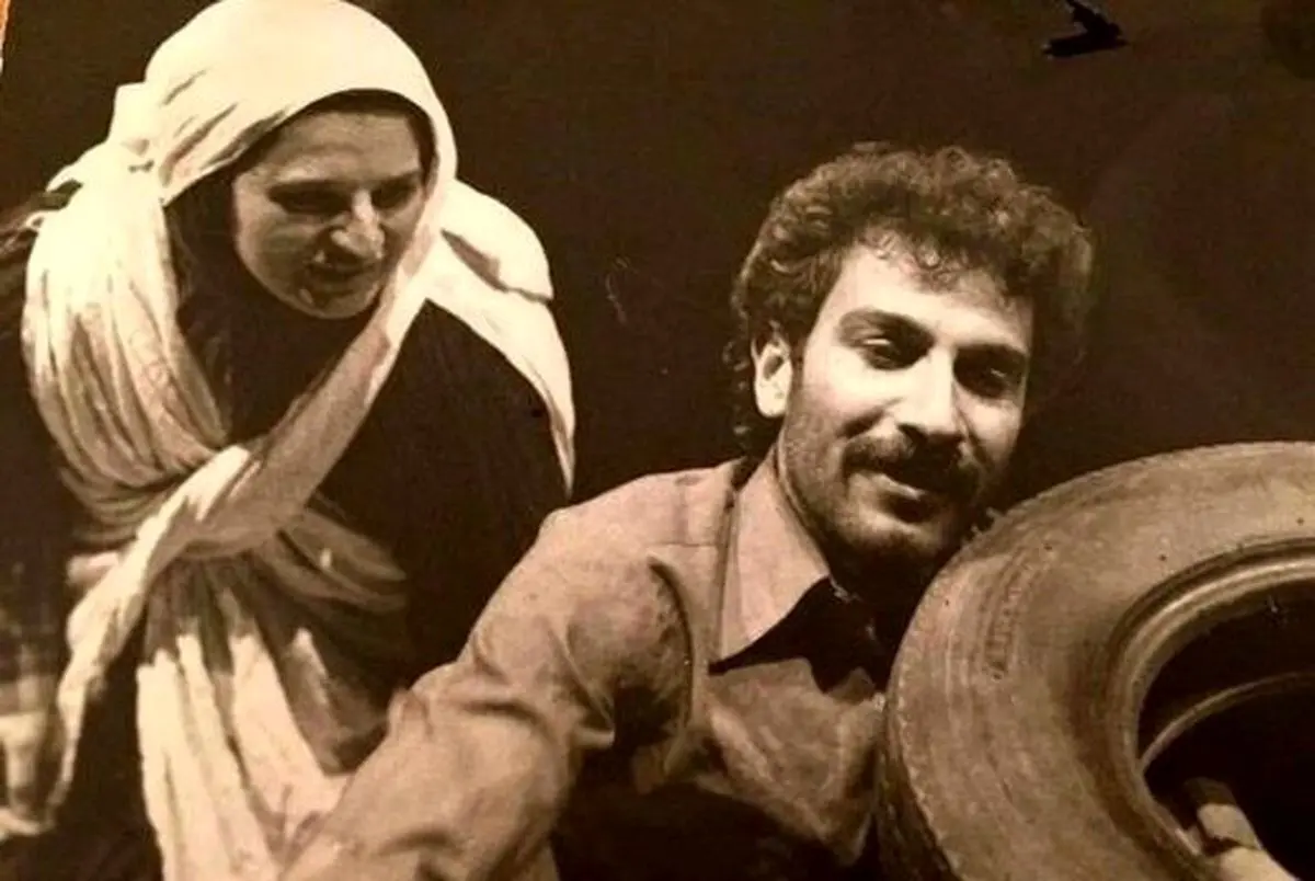 اصغر فرهادی و پریسا بخت آور در نمایش ماشین نشین‌ها