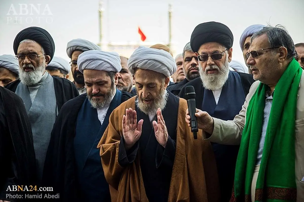 (تصاویر) تشییع پیکر همسر آیت الله سبحانی