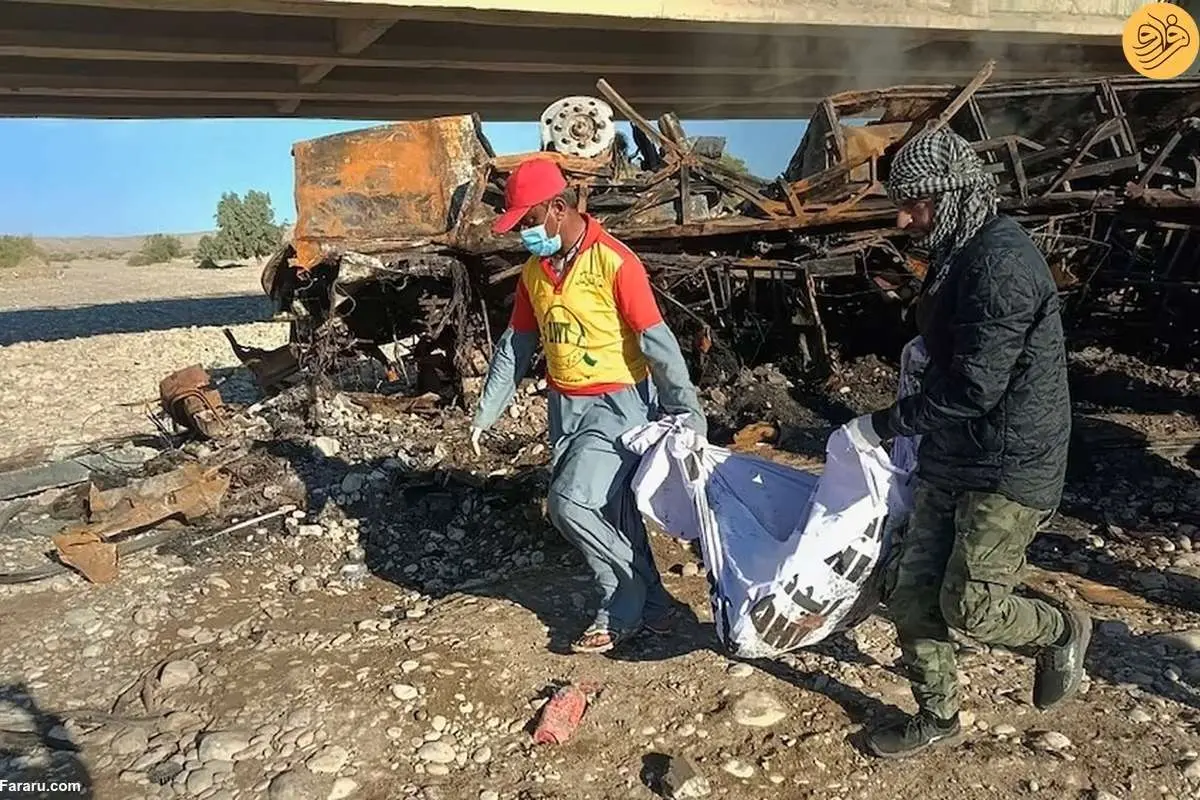 (ویدئو) ۴۱ مسافر در آتش اتوبوس سوختند
