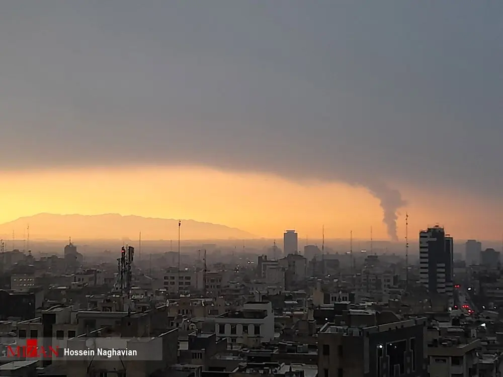 (عکس) بختک دود روی تهران