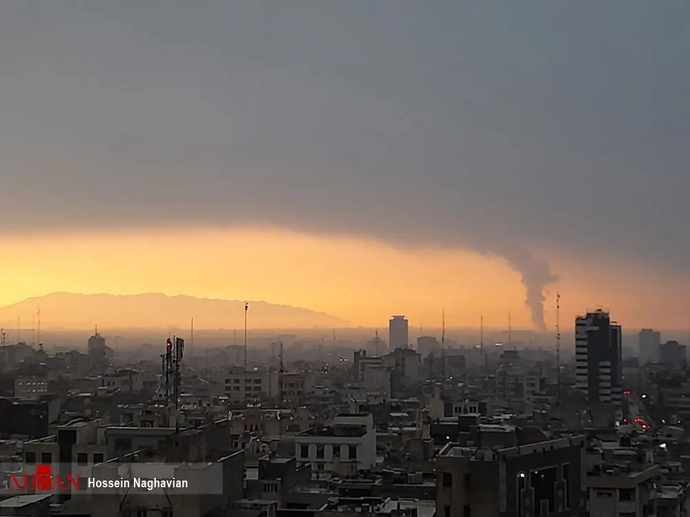 (عکس) بختک دود روی تهران