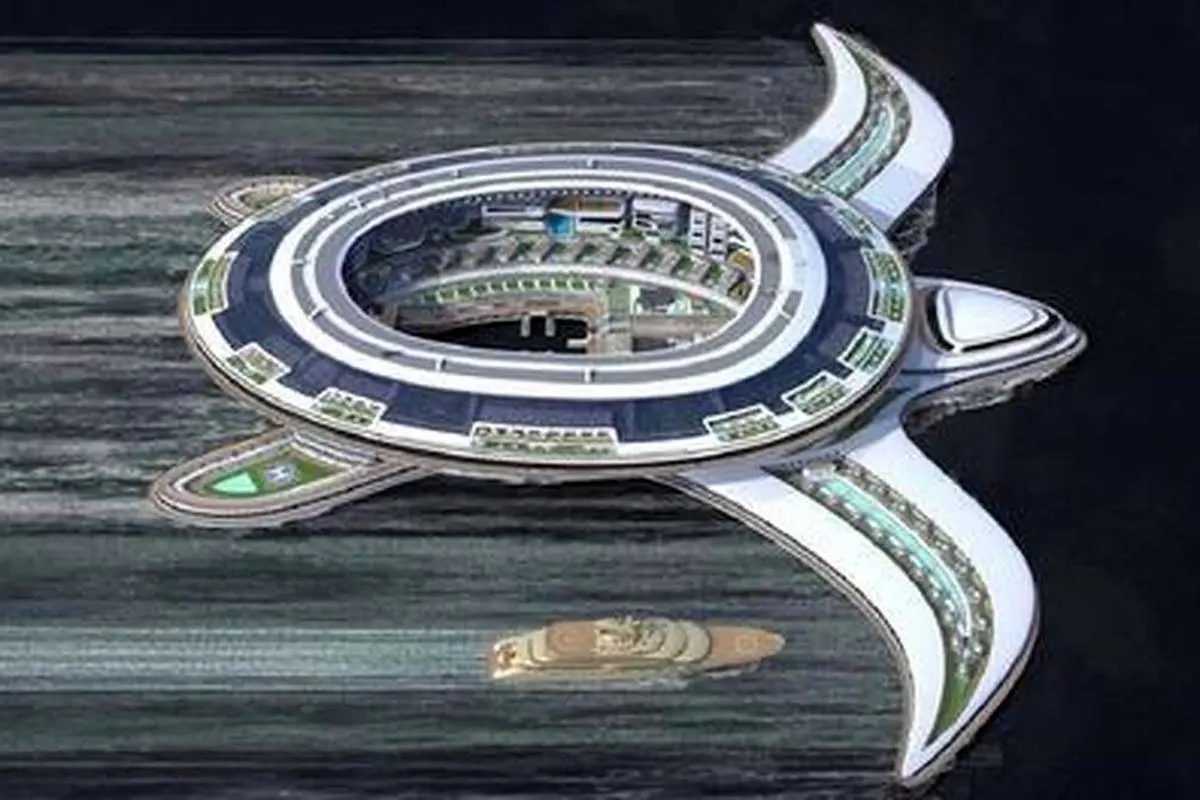 (ویدئو) شهر ۶٠ هزار نفری عربستان بر روی آب