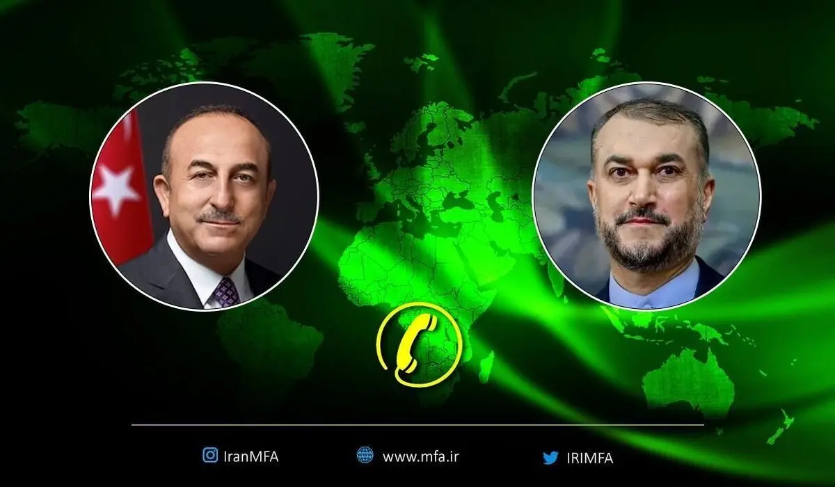 گفت‌وگوی امیرعبداللهیان با وزیر خارجه ترکیه درباره زلزله اخیر