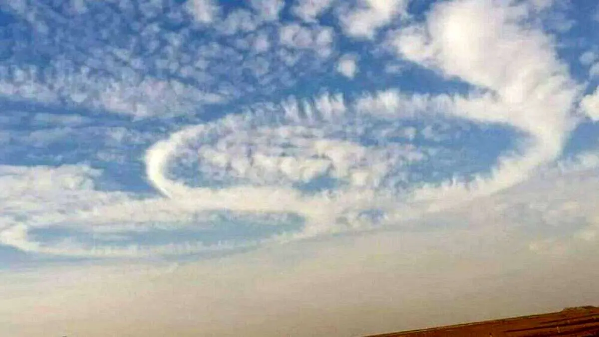 (ویدئو) پدیدهای ترسناک از عجیبترین حالت ابرها در آسمان