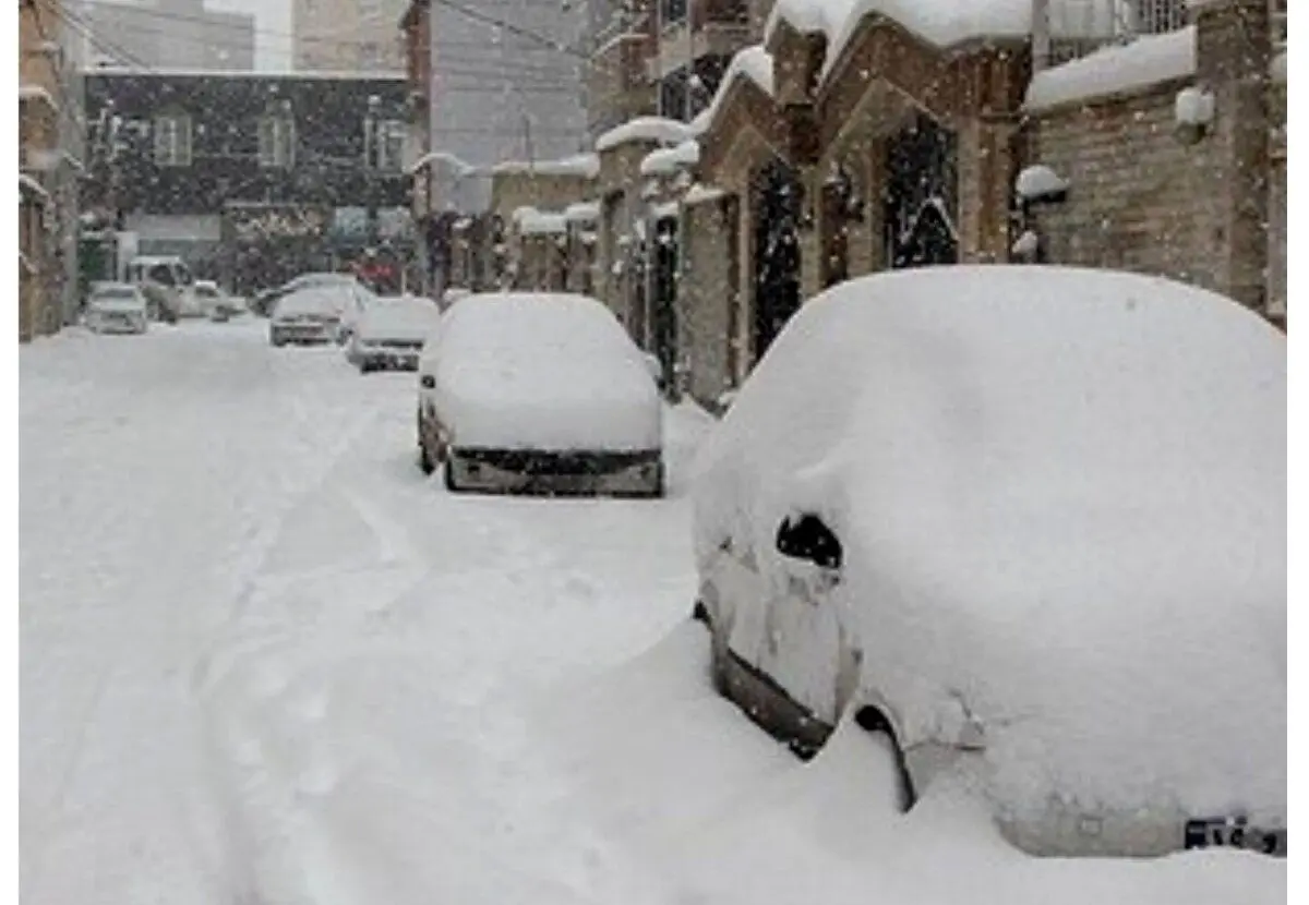 (ویدئو) بارش شدید برف در تهران