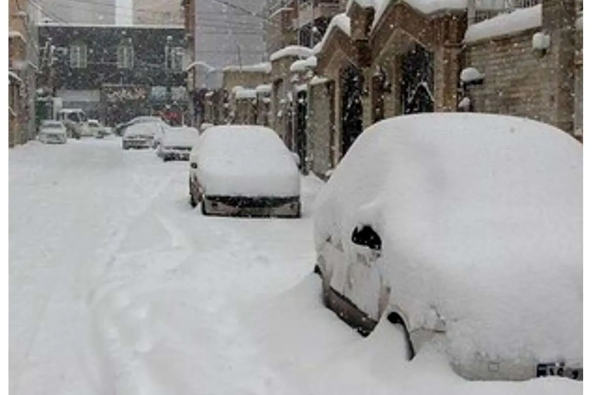 (ویدئو) بارش شدید برف در تهران