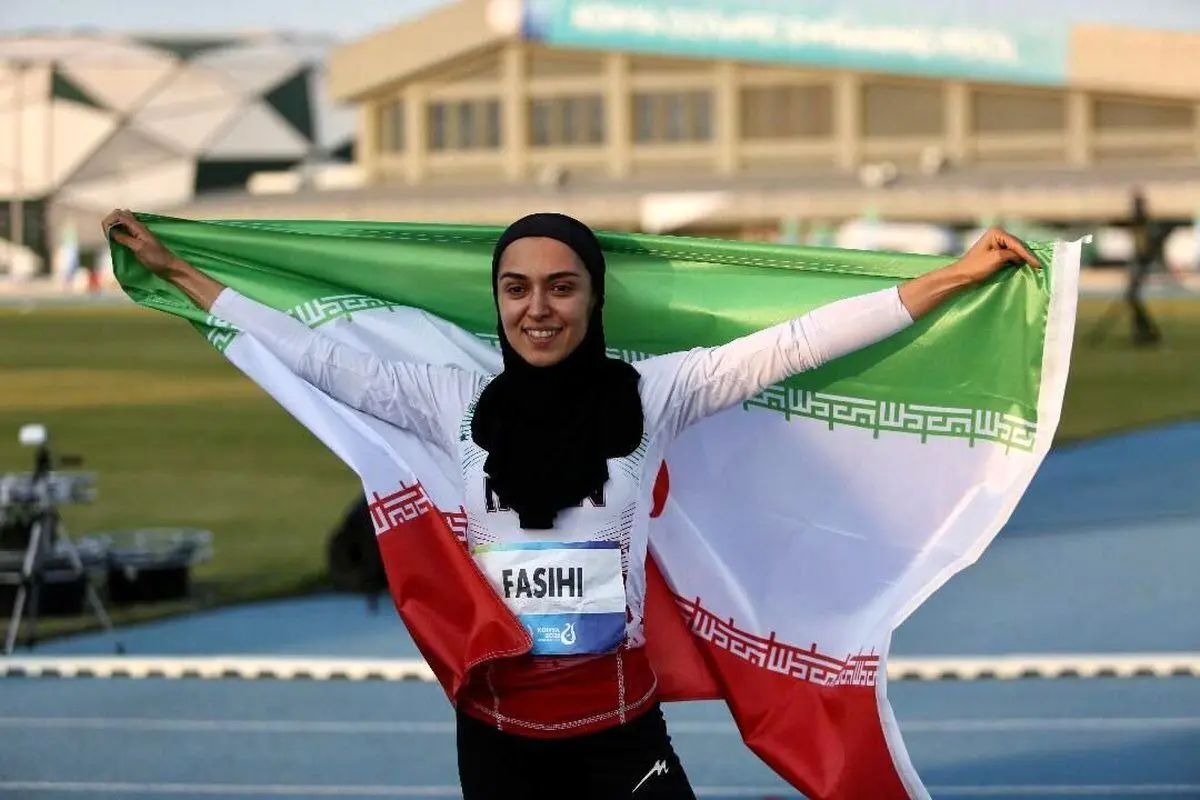 فرزانه فصیحی قهرمان دوی ۶۰ متر داخل سالن ۲۰۲۳ آسیا شد