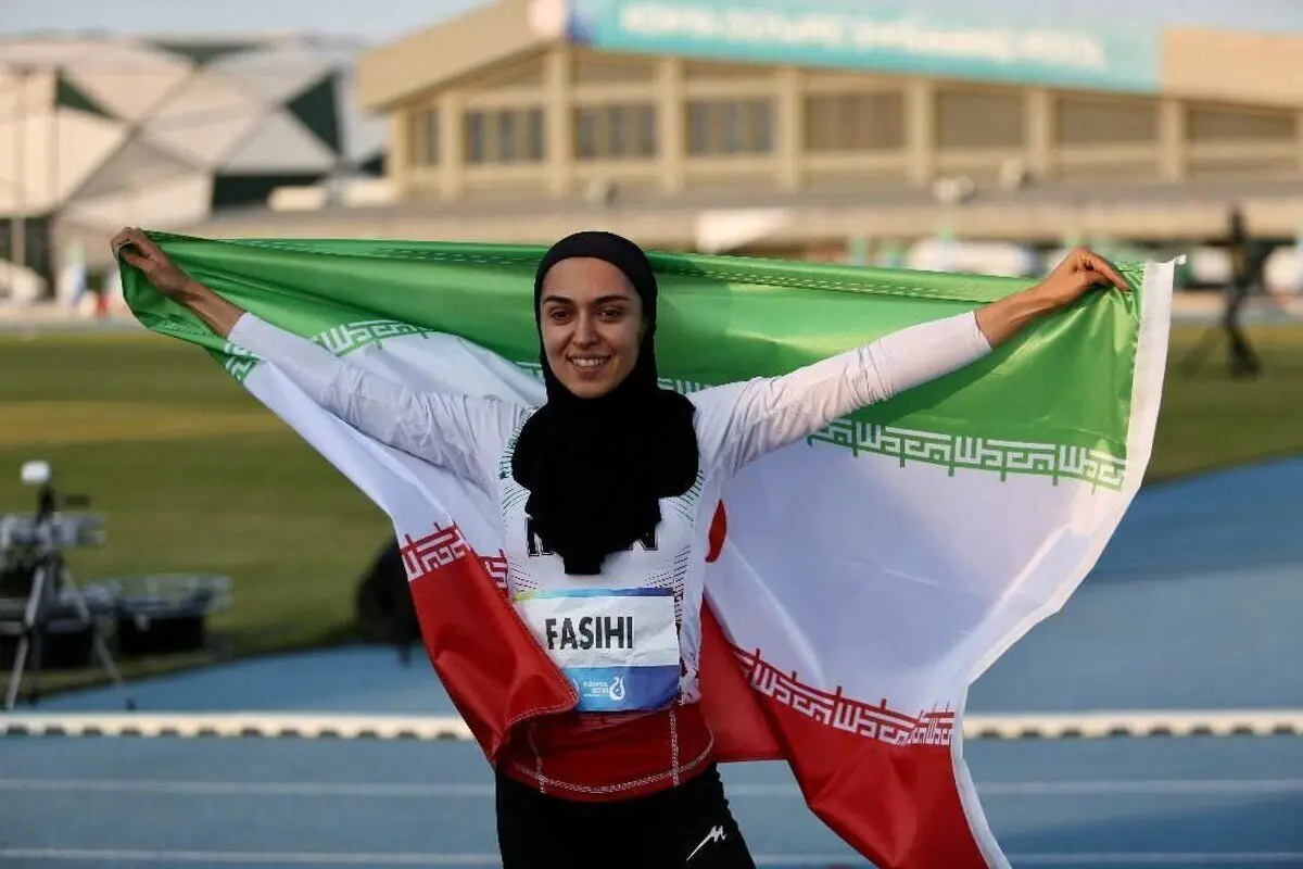 فرزانه فصیحی قهرمان دوی ۶۰ متر داخل سالن ۲۰۲۳ آسیا شد