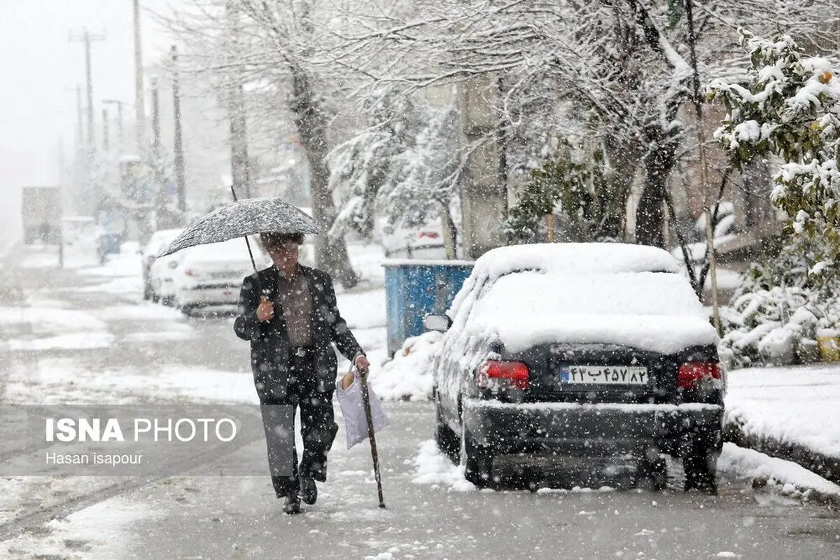 (تصاویر) بارش برف در مازندران