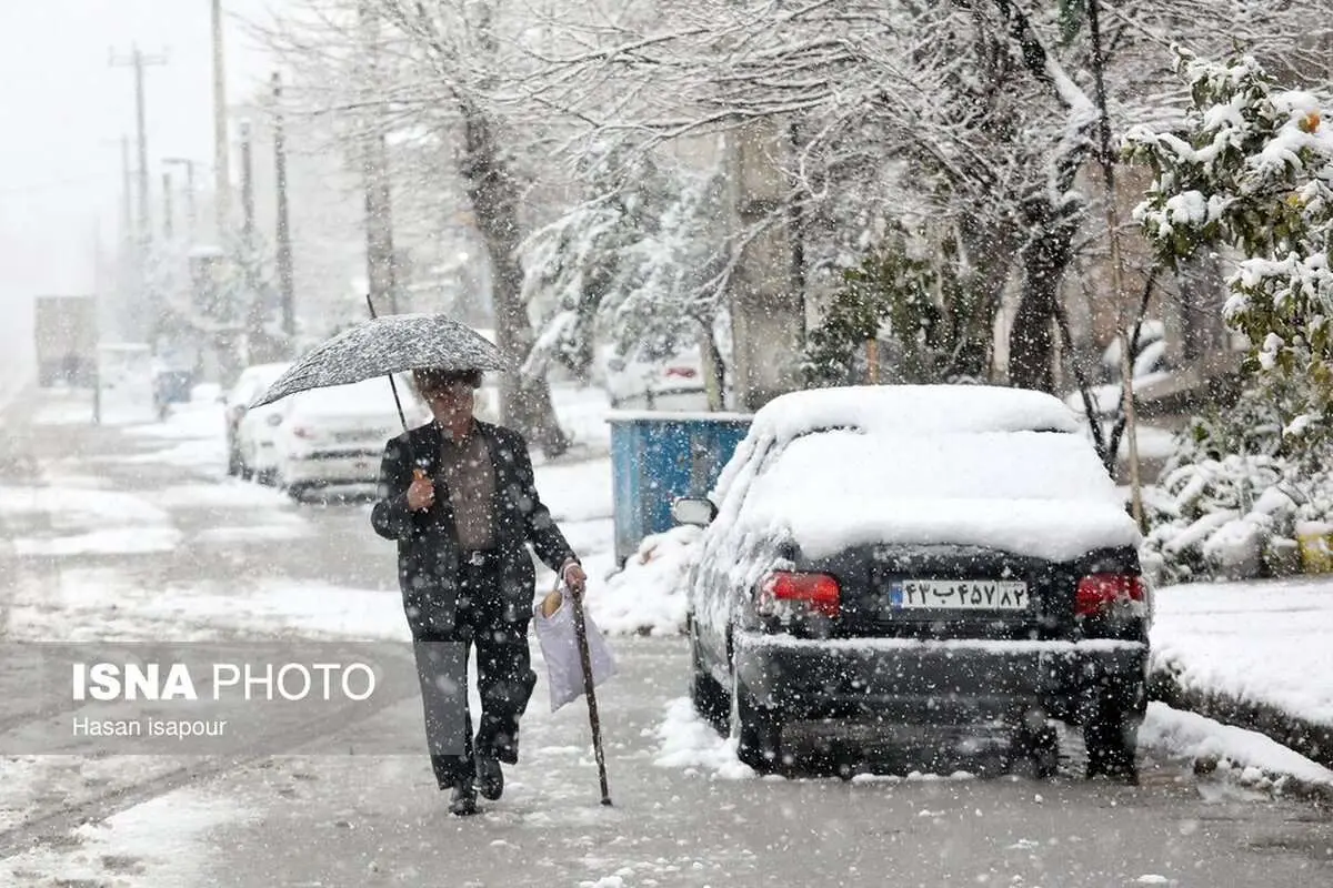 (تصاویر) بارش برف در مازندران