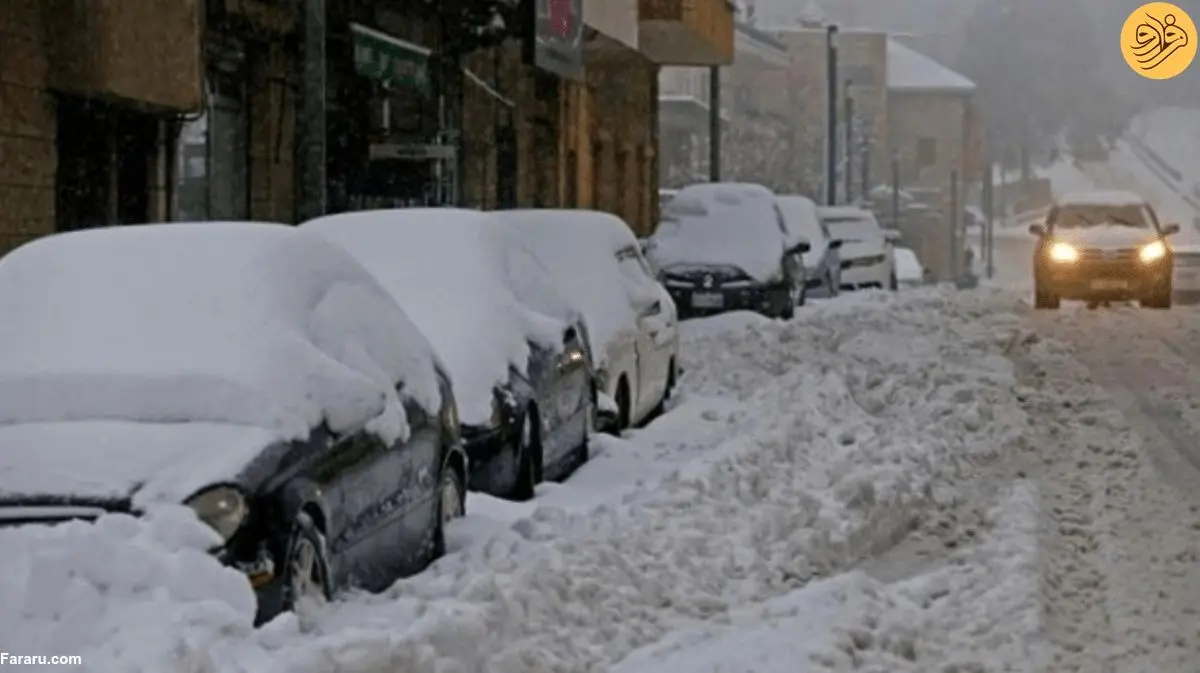 (ویدئو) طوفان برف فرح لبنان را درنوردید