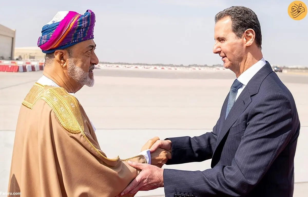 (ویدئو) استقبال سلطان عمان از بشار اسد