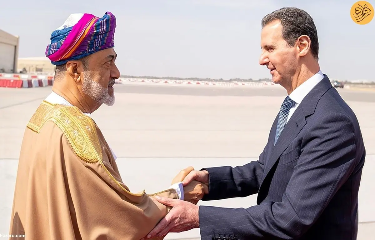 (ویدئو) استقبال سلطان عمان از بشار اسد