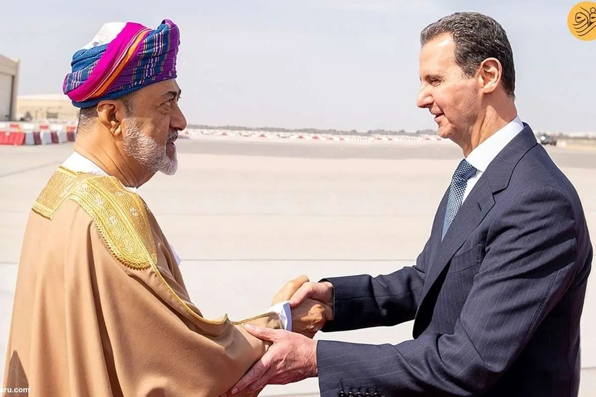 (ویدئو) استقبال سلطان عمان از بشار اسد
