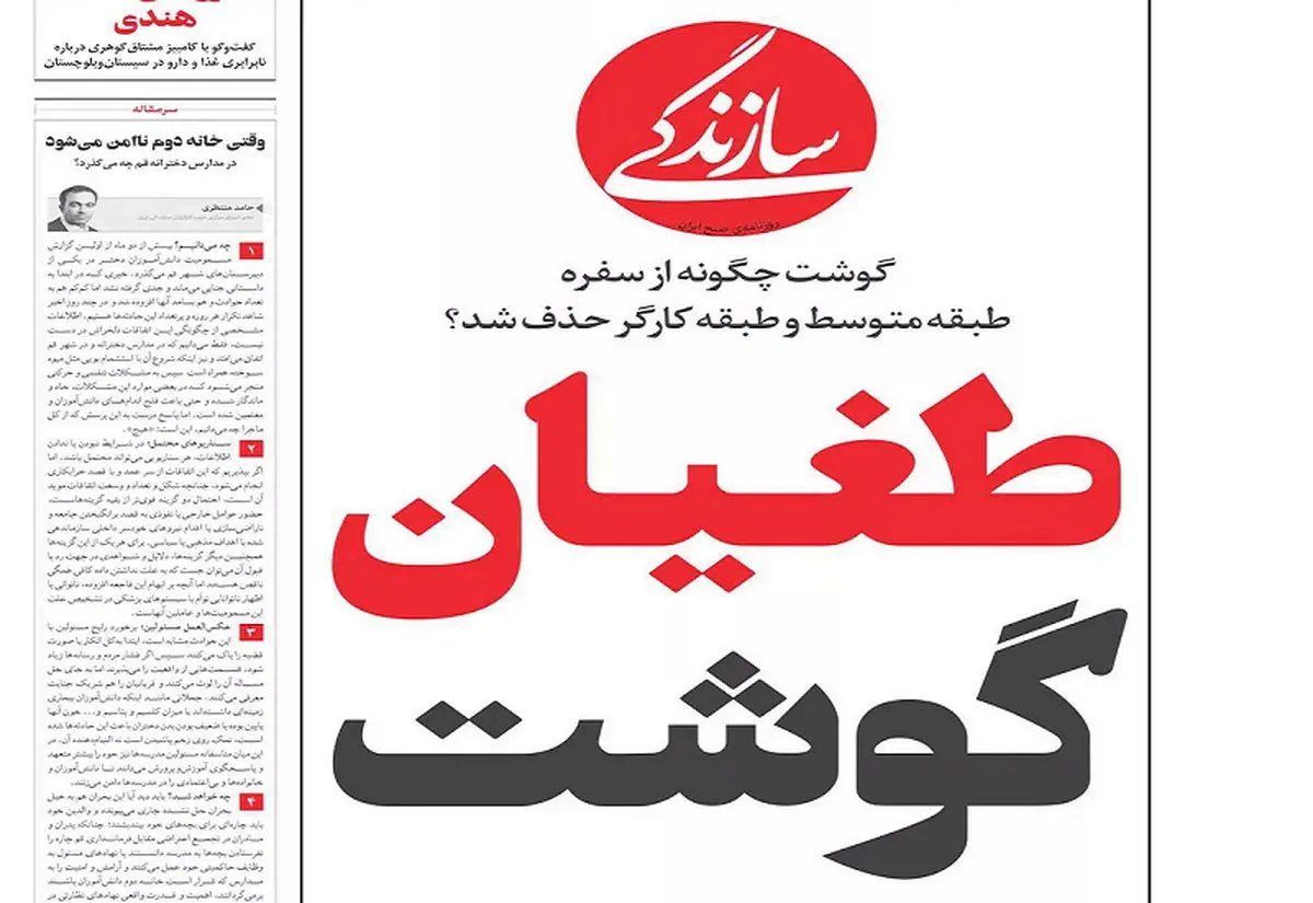 فونت بزرگ عامل گرانی گوشت؟