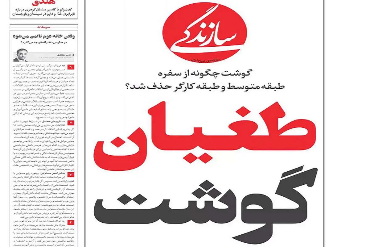 فونت بزرگ عامل گرانی گوشت؟