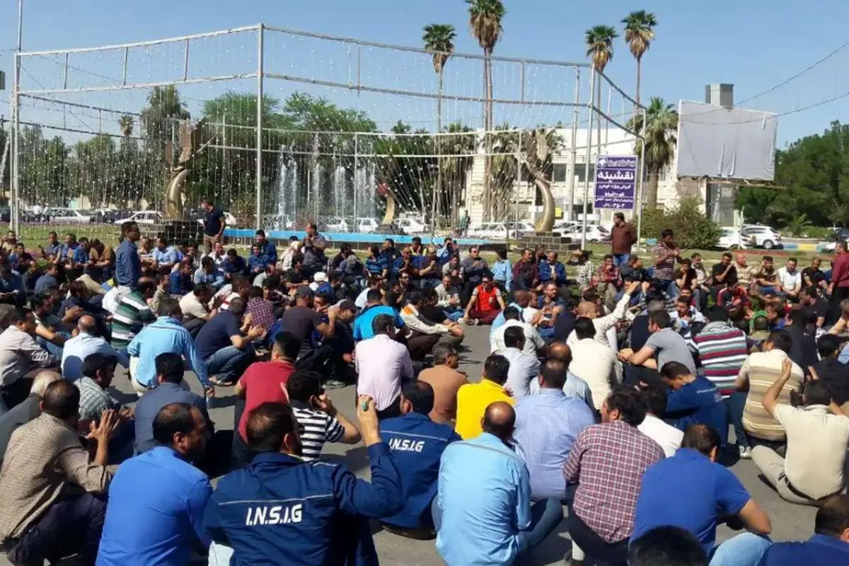 بازداشت ۵ کارگر پارس جنوبی پیش از تجمع صنفی