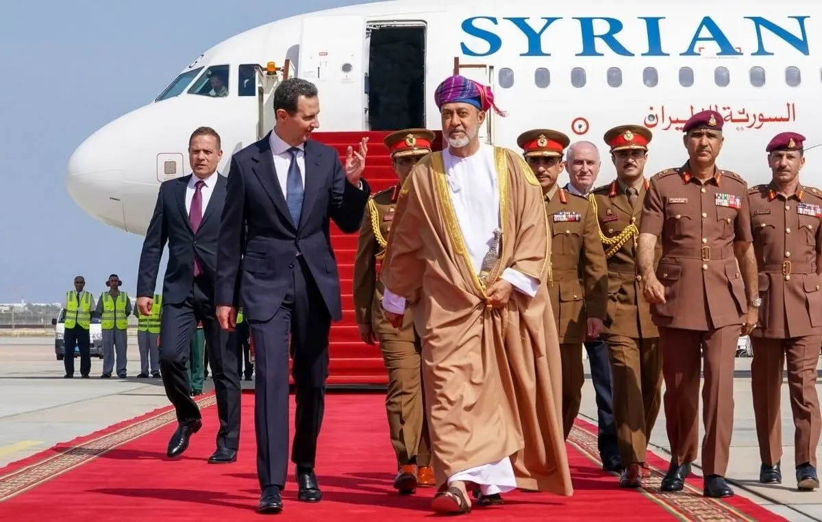 (تصاویر) سفر بشار اسد به مسقط و دیدار او با سلطان عمان