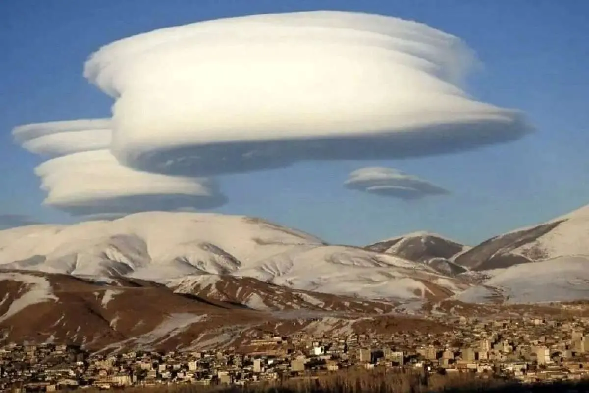 (ویدئو) ابرهای تماشایی بر فراز آسمان خلخال