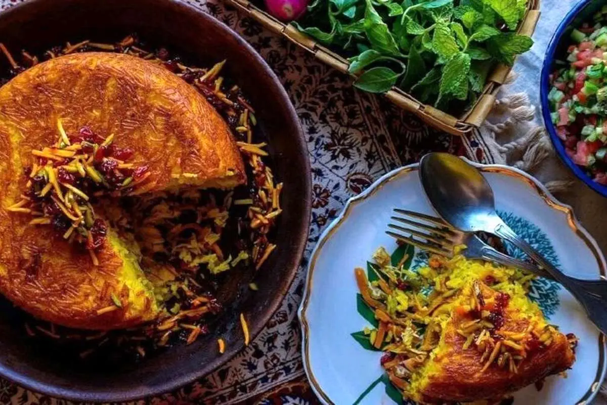طرز تهیه ته چین هویج پلو