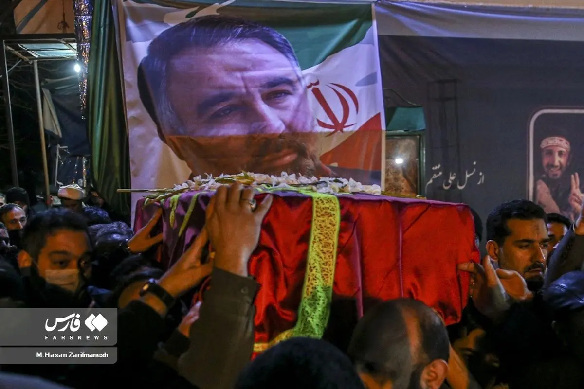 (نصاویر) وداع با پیکر اسماعیل احمدی
