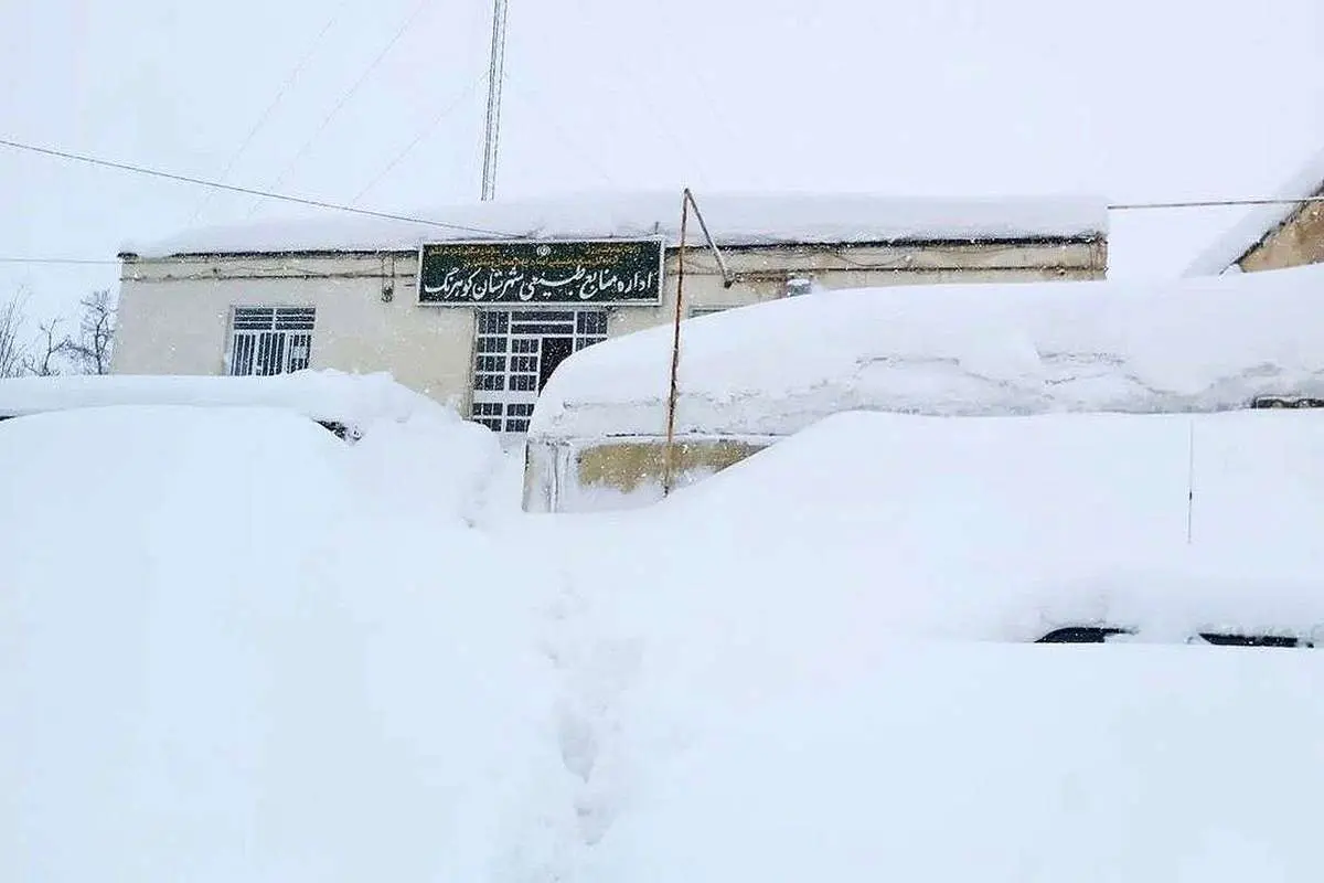 مدفون شده در برف کوهرنگ