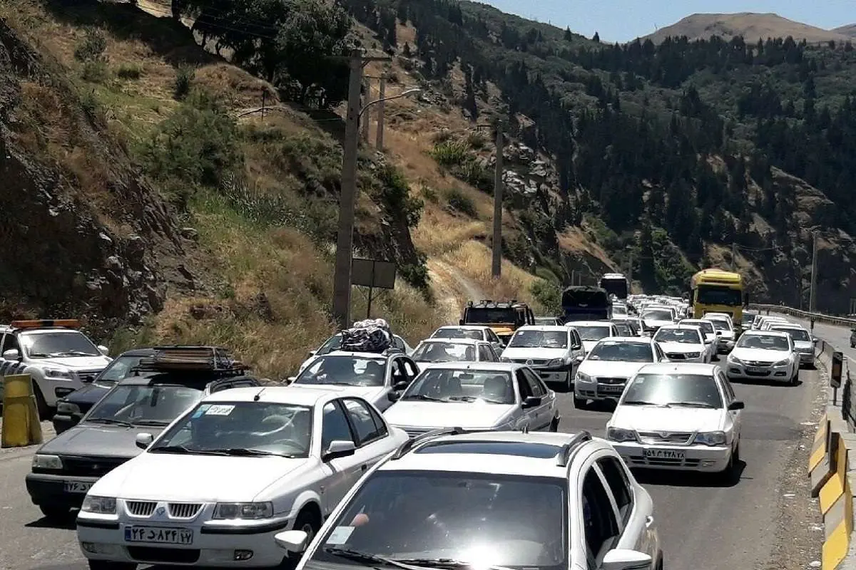 ترافیک در جاده کرج-چالوس و سایر راههای البرز