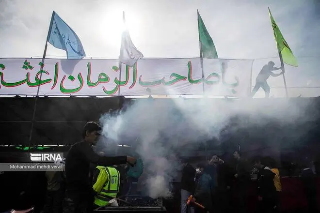 عکس جمکران و گل نرگس