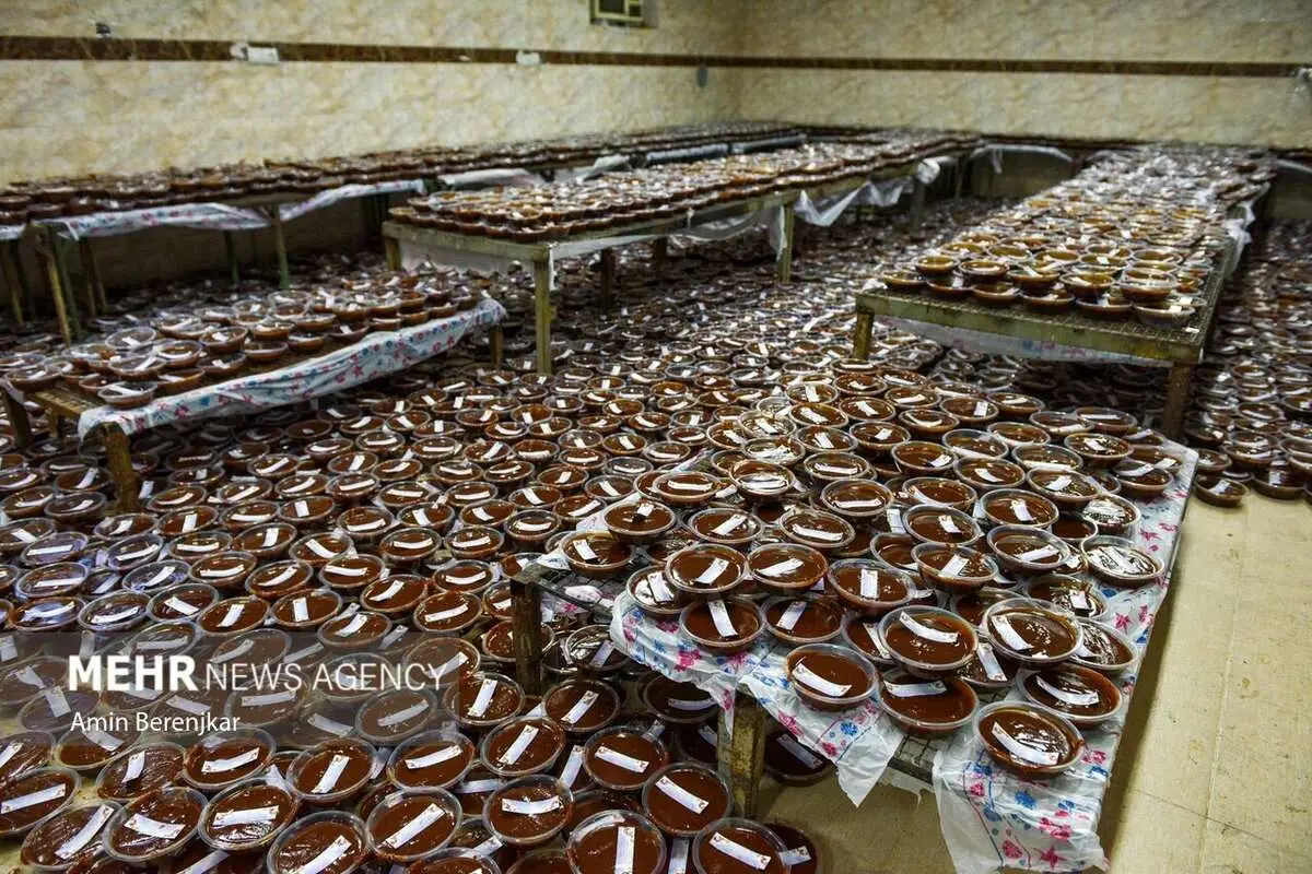 (تصاویر) بزرگترین پخت «سَمَنی» کشور در شیراز