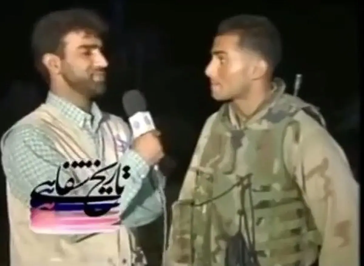 (ویدئو) روبرو شدن ناگهانی خبرنگار صدا و سیما با تفنگدار دریایی آمریکایی که فارسی بلد بود