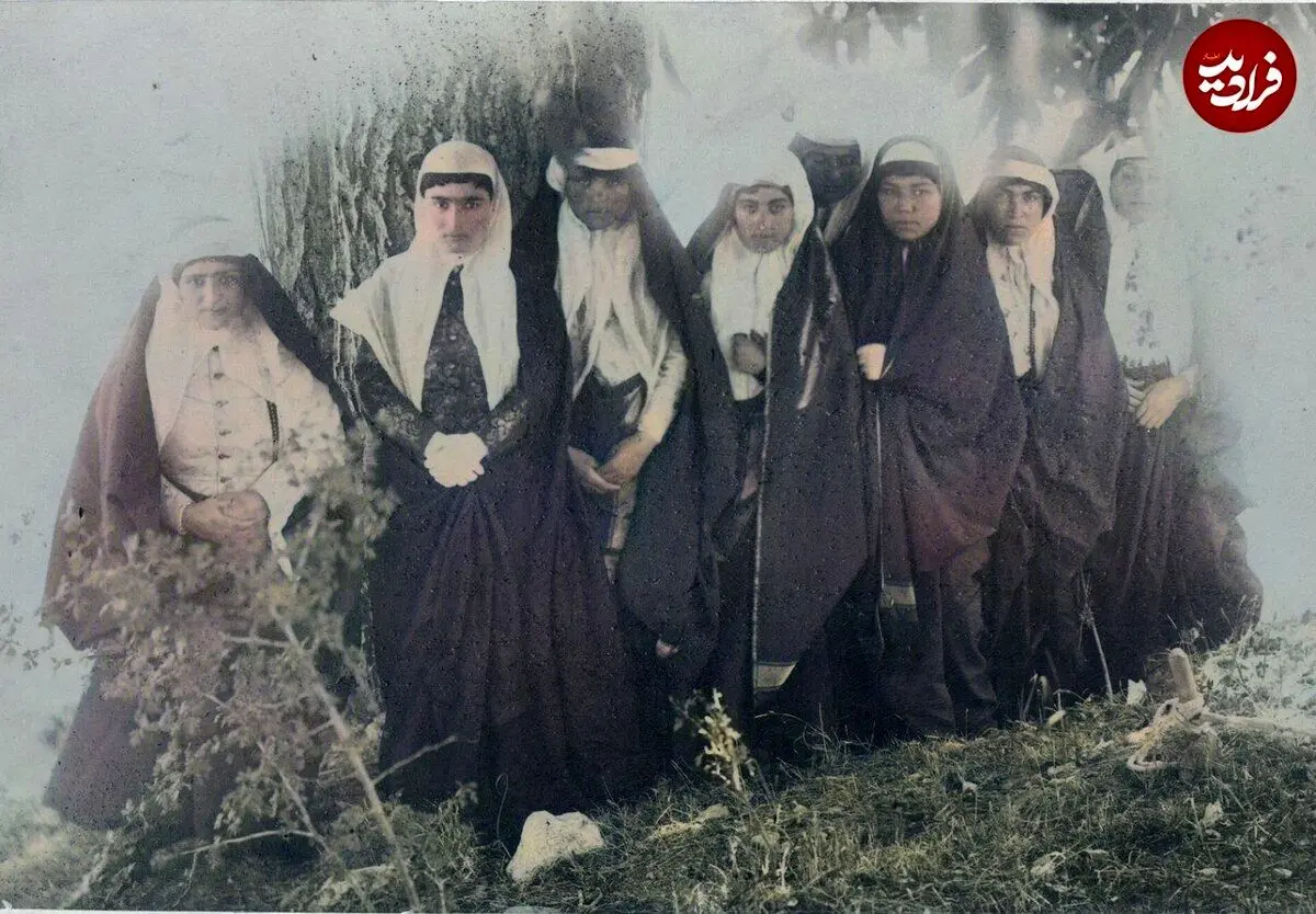 حرمسرای قاجار به روایت عکس‌های رنگی